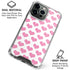 Plush Pink Hearts iPhone 16 Pro Clear Case